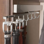 Cabinet closet belt rack