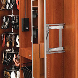 Pull out mirror for cabinet closet